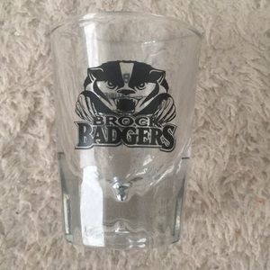 Heavy Base 2oz Shot Glass BROCK BADGERS